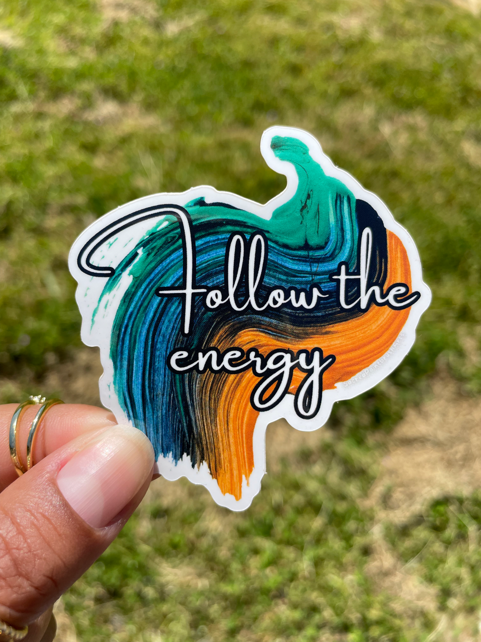 Follow the Energy vinyl sticker