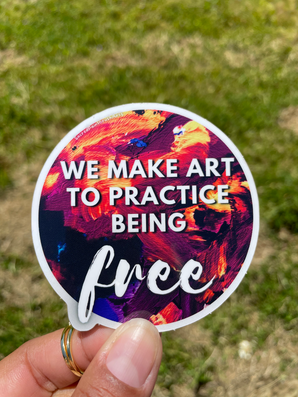 We Make Art vinyl sticker