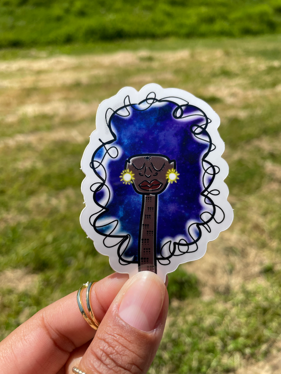 Astro Afro vinyl sticker