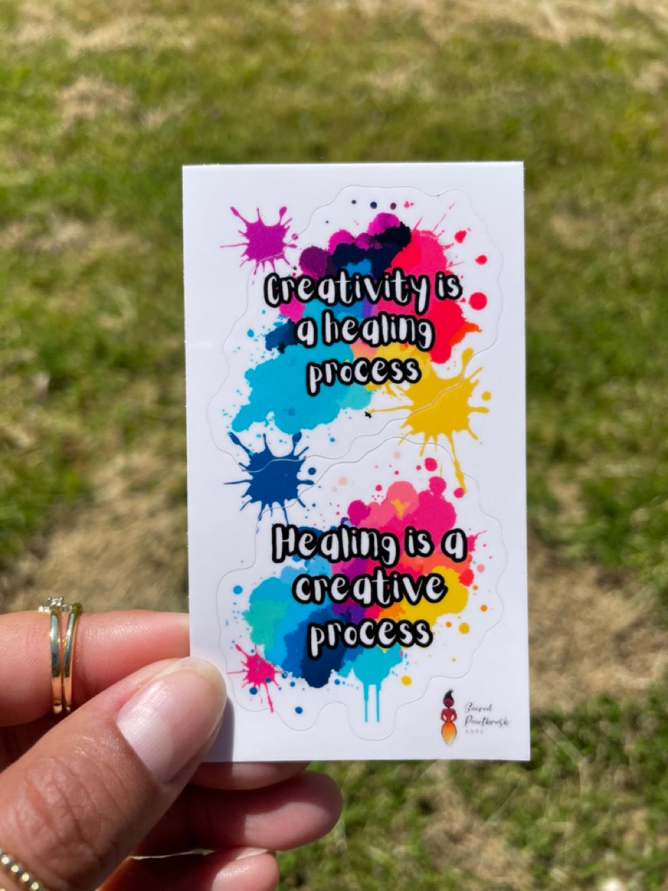 Art Healing vinyl sticker sheet