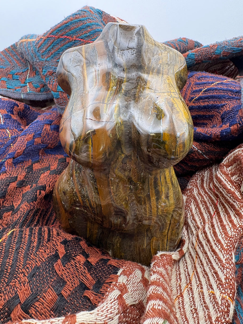 XL Tigers Eye Goddess Statue