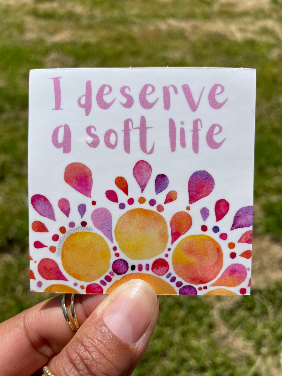 Soft Life vinyl sticker